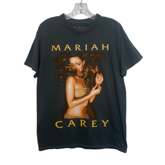 Mariah Carey Graphic Tshirt Butterfly S/M Black Band Concert Music - Picture 1 of 6